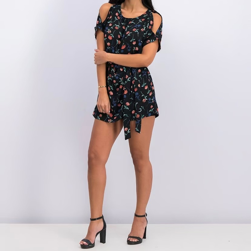 Jessica Simpson Dolly Cold Shoulder Romper